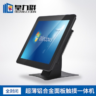 全封闭后壳 / 超薄铝合金面板 / 触摸一体机